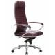 Кресло руководителя Samurai KL-1.04 (бордовая кожа). Фото товара с разных ракурсов.