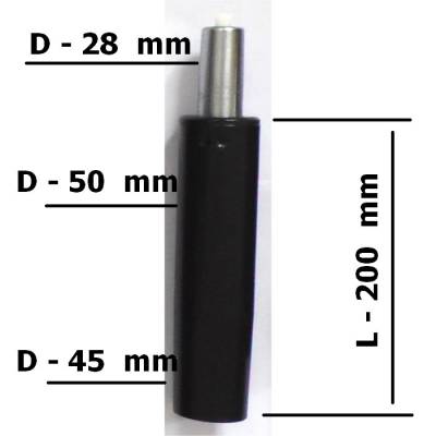 Короткий газлифт черный