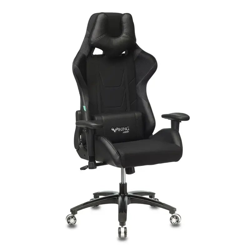 Кресло игровое Бюрократ VIKING 4 AERO BLACK EDITION черный искусст.кожа/ткань главное фото