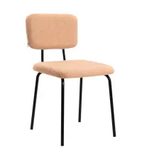 Стулья  "Ideal CF-080", КОМПЛЕКТ 4 шт., черный каркас, букле бежевый, 533255