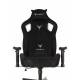 Кресло игровое Knight Outrider черный Light-20 с подголов. крестов. металл. Фото товара с разных ракурсов.