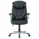 Кресло  PREMIUM "Phantom EX-553", рециклированная кожа, регулируемый подголовник, черное, 532940. Фото товара с разных ракурсов.